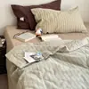 Colcha de Verano de Algodón Lavado, No Necesita Funda, Adecuada para Dormitorios de Estudiantes en Verano, Lavable a Máquina, Colcha de Verano Individual, Colcha Delgada