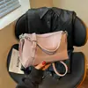 Bolsa Cuadrada Pequeña de Un Solo Hombro Color Sólido Nuevo Verano 2026 Diseño de Nicho Bolso Retro para Debajo del Brazo Versátil Bolso Cruzado para Mujer