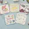 Paquete de 5 Mini Toallas Pequeñas para Niños Estudiantes Bebés 15*15 Toalla de Mano Pequeña Cuadrada Pequeña de Algodón Suave y Absorbente para Llevar