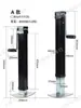 Reboque RV Quadrado de Tubo Pesado com Balanço Lateral de 8000 Libras com Pernas de Levantamento Equilibradas de 0kg