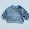 Suéter Infantil Roupa Infantil Estilo Coreano Suéter de Tricô para Bebê Pulôver de Primavera e Outono para Bebê Suéter de Tricô Básico para Bebê