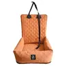 Asiento de Coche Impermeable para Mascotas para Perros Protector de Asiento Delantero con Cojín Extraíble Cómodo y Seguro Proporciona un Lugar de Descanso Seguro y Acogedor para tu Mascota Hecho con Algodón PP Color Naranja Ideal para Mascotas Pequeñas a Medianas