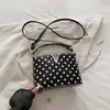 Bolso de mano con nuevo estampado de lunares transfronterizo, moderno y versátil, bolso de hombro y cruzado de gran capacidad, elegante bolso para el día a día