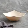 Bol de Esquina Cocido para el Hogar Bol Cuadrado para Ensalada Espagueti Tienda de Hot Pot Bol Especial para Huesos de Pescado Mariscos Comida Rápida Bol con Tapa para Sopa de Fideos de Arroz