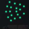 YG225 Pegatina de estrella luminosa creativa de dibujos animados para decoración de pared de habitación infantil, pegatina de pared fluorescente autoadhesiva, poste luminoso DIY