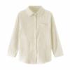Camisa retrô estilo americano jaqueta masculina e feminina primavera e outono Cardigan Design Sense Loose Outer Wear Camisa de manga comprida Top Trend