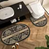 Alfombrilla absorbente para suelo de lavabo de baño, alfombrilla antideslizante de tierra de diatomeas, alfombrilla en forma de U para inodoro, felpudo para entrada de baño