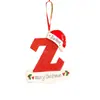 Decoraciones Navideñas Creativas Transfronterizas para Sombreros Navideños con Letras en Inglés, Adornos para Árbol de Navidad, Acrílico En Stock 26 Letras
