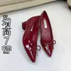 Zapatos Mary Jane para Mujer con Tacón Oculto de 7 cm, Moño, Punta Fina, Versátiles, Correa Única, Tacón Grueso, Cómodos para Personas Bajitas