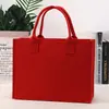 Bolsa de Armazenamento de Feltro Personalizável com Logo, Bolsa Tote de Grande Capacidade, Bolsa de Feltro Publicitária para Feriados Corporativos, Brinde Souvenir