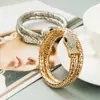 Estilo Europeu e Americano Novo Personalidade Exagerada Estilo Punk Pulseira Enrolada em Forma de Cobra para Homens e Mulheres Conjunto de Liga Pedras Strass Pulseira Retrô Pulseira