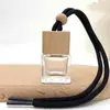Colgante para Espejo Retrovisor de Coche, Botella Cuadrada de Colores, Botella Rellenable para Aromaterapia, Aceite Esencial, Botella de Perfume, Fragancia de Coche de Gama Alta, Botella Vacía