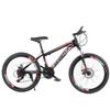 Bicicleta de montaña de 26 pulgadas con absorción de impactos, freno de disco doble de 21 velocidades y acero de alto carbono, bicicleta todoterreno para adultos, de velocidad variable, para hombres y mujeres