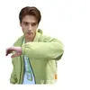 Jaqueta com Capuz de Lã Tendência Outono e Inverno para Homens, Cor Sólida Versátil Estilosa Jaqueta Corta-vento Esportiva Casaco de Montanhismo para Exterior