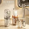 Kit de higiene pessoal portátil para viagem, incluindo um porta-escova de dentes e pasta de dente, uma caixa de armazenamento para escova de dentes e um porta-copo para escova de dentes dois em um