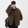Chaqueta de retazos a cuadros de estilo nuevo de dos piezas falsas para primavera y otoño de 2026, abrigo versátil casual simple holgado con cuello de solapa