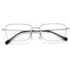 Cody noticias negocios plata media montura ultraligera montura de gafas de titanio puro 88205 montura de gafas para miopía montura de titanio para hombres y mujeres