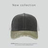 Gorra de Béisbol Retro de Malla de Algodón Transpirable con Agujeros, Cubre Rostro, Protección Solar, Gorra de Visera de 5 Piezas para Conductores de Camiones, Circunferencia de Cabeza Grande
