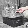 Caja de Almacenamiento de Escritorio para Baño de Alta Apariencia, Tocador Cosméticos, Productos para el Cuidado de la Piel, Artículos Varios, Cesta de Almacenamiento para Mesa de Café, Rectangular