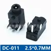 Dc-011A Enchufe DC Enchufe de Alimentación DC Interfaz DC de 2.5*0.7 Enchufe de 3 Pines 2507