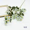 Arreglo de flores artificiales de seda de camelia de 2 puntas para mesa de comedor, decoración de plantas verdes, arreglo floral y decoración de ambiente comercial