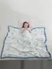 Manta de Gaze para Bebês e Crianças Pequenas Toalha de Banho 120*150 Cobertor de Gaze para Bebê Manta Refrescante de Verão Quilt Infantil Primavera e Verão 4 Camadas