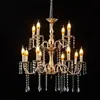 Novos Adereços de Casamento Lustre de Cristal de Ferro Decoração de Pavilhão de Cerimônia Luzes Decorativas de Cristal para Casamento