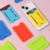 Sujetador de Tarjetas de Silicona, Sujetador de Tarjetas para Teléfono Móvil, Portatarjetas de Identidad y Banco Portátil, Pegatina Trasera para Teléfono Móvil, Pegatina Trasera para Tarjeta de Autobús Fabricante