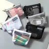 Bolsa de Malla de Color Sólido para Almacenamiento de Nailon Portátil para Labiales Cosméticos Monedero Llavero Portatarjetas de Autobús