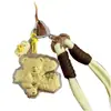 Cordón de Cuero Negro de Unicornio (Oro Incluido)