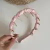 Diadema de satén colorida estilo coreano para mujer con dientes, accesorio para el cabello de corona alta, nuevo modelo 2026, adecuado para uso diario