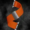 Fecho magnético de metal na cor titânio pulseira de nylon elástica adequada para Apple Watch 10 11 iWatch Ultra pulseira de pulso