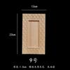 Pieza de Flor Tallada en Madera Maciza Calcomanía Bastidor Bogu Nicho Budista Marco de Encaje Decorativo Marco Exterior Espejo Vacío Marco de Fotos Encaje