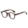 2025 nuevas gafas de sol redondas de estilo europeo y americano con uñas de arroz vintage, gafas para miopía portátiles, gafas coreanas INS anti-luz azul