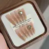 [Colección Yifei 4.0] Nuevo Estilo Ojo de Gato Brillante, Blanqueamiento Suave, Uñas Portátiles Hechas a Mano de Alta Calidad Transmisión en Vivo Venta al por Mayor