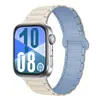 Adequado para Huawei Fit3-5/Pro Interface Integrada Pulseira de Relógio Magnética de Silicone com Três Contas de Segunda Geração 20mm de Largura