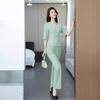 Ropa de trabajo de esteticista para mujer, nueva, de alta gama, para el cuidado de la piel, spa de salud, baño de pies, traje de otoño/invierno 4808-32