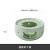 Nuevo Calentador de Té Caliente Flor Tetera Vela Calentador de Té Base de Cerámica Calentador Hotel Restaurante Naranja Tostada Té Caliente