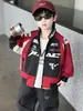 Chaqueta de Otoño para Niños 2150 Nuevo Estilo Coreano Chaqueta de Béisbol para Primavera y Otoño para Niños Pequeños, Elegante Ropa de Motocicleta para Niños