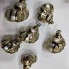 Pendientes de concha natural con borde galvanizado, colgantes hechos a mano, accesorios de joyería