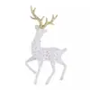 Decoración de Pastel de Ciervo de Cristal Navideño Polvo Brillante Adornos de Alce y Cervatillo Navideño Celebrante Cibernético Cumpleaños Horneado Vestido Enchufe
