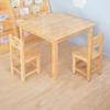 Mesa Pequeña Cuadrada de Madera Maciza para el Hogar Moderna Montessori Didáctica Conscientemente Roble Mesa de Escritura para Niños Juego de Mesa y Sillas Roble Juguete