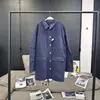 VC Kaha tooling retro tannin Casaco jeans e casaco com costura contrastante estilo rua