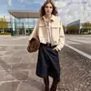 Para Comercio Exterior Transfronterizo Europeo y Americano Ropa de Mujer Aliexpress Más Vendido Moda de Primavera Versátil Chaqueta Bomber Plisada