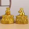 Adorno de Cerdo Zodiacal de Latón con Monedas y Símbolo Bagua, Decoración de Cerdo de Latón para Escritorio de Recepción de Oficina