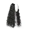 Pieza de peluca de extensión de cabello corrugado de agua de una pieza, pieza de peluca de cabello largo y rizado, pieza de peluca corrugada de agua