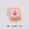Urso Castanha Biscoito Comida e Brincadeira Criativo DIY Acessórios Cola de Creme Resina Peças Pequenas Pacote de Material Atacado