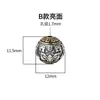 Plata de Ley S925 Cuentas Espaciadoras Estilo Xizang Cuentas para Cintura para Joyería con Cuentas Patrón Estrella Luna Semilla de Pasión Cuentas Superiores Cuentas Sueltas Accesorios