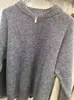 Colección nueva otoño/invierno 2026 transfronteriza: Cárdigan de punto casual para mujer, de color liso, corte holgado, con cuello alto y cremallera