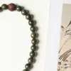 Cordón para Teléfono Móvil Estilo Zen Original Estilo Chino Sándalo Verde Cadena para Teléfono Móvil con Cuentas Colgante Zodiaco Loto para Hombres Elegante y Exquisito para Mujeres